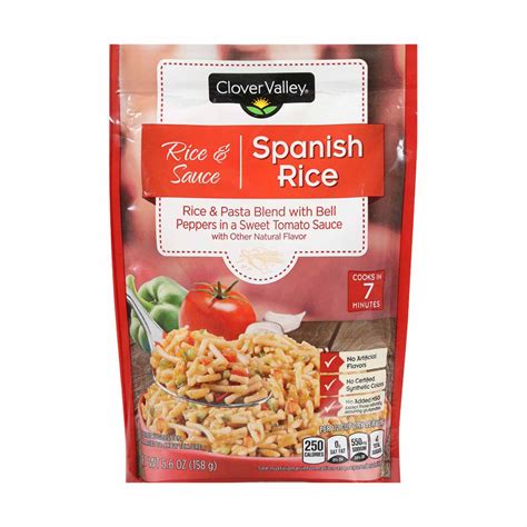 Clover Valley Spanish Rice & Pasta Blend With Bell Peppers In A Sweet ...