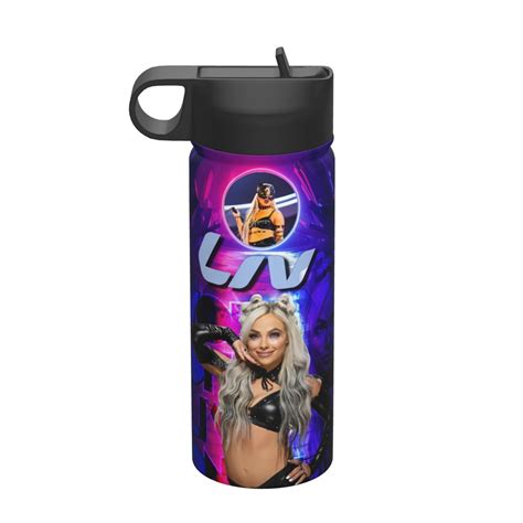 Liv Morgan Water Bottle, Cute Pattern Stainless Steel Vacuum Insulated Water Bottle with Straw ...