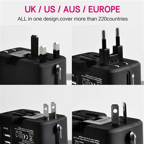 VAKU ® Worldwide Universal Charging Adapter with Wireless Charging and ...