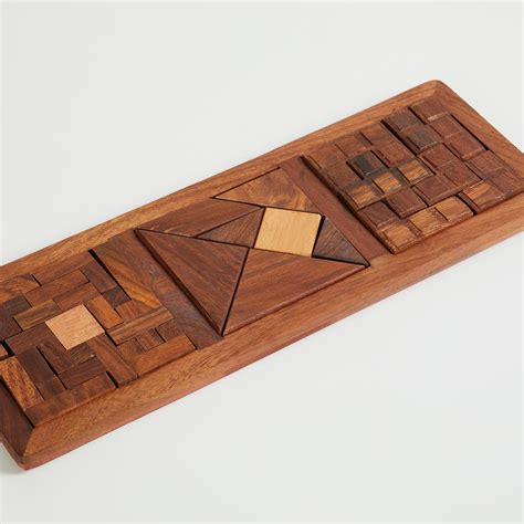 Buy Splendid Wood Puzzle Table Accent from Home Centre at just INR 999.0