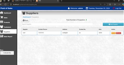Image result for Localhost Pharmacy Management System Pharmacy Admin.php