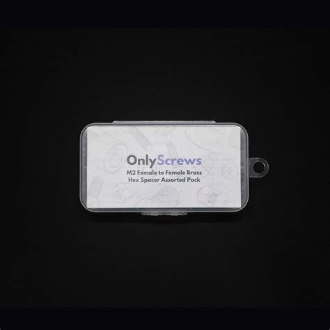 M2 Female to Female hex spacer standoff assorted pack, Brass with Nick ...