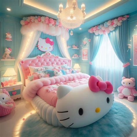 Pin by April Harrison on Kids bedroom inspiration | Hello kitty room ...