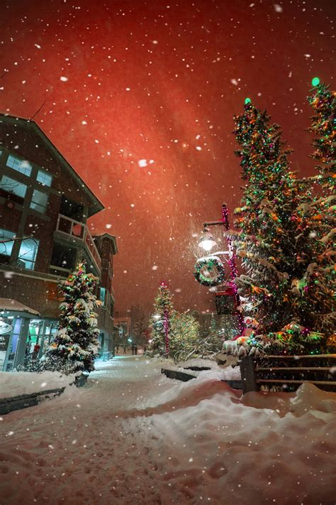 Download Snowy Christmas Sky Wallpaper | Wallpapers.com