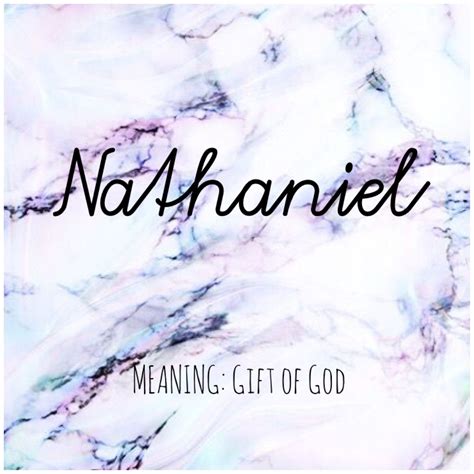 NATHANIEL #Names #Nathaniel #BabyNames | Baby names and meanings, Names ...