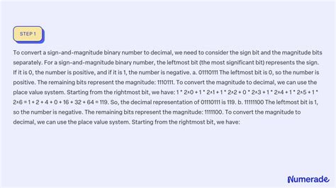 How to Convert a Number into Binary Using Sign Magnitude 的图像结果