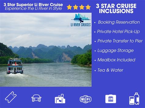 Superior 3 Star Li River Cruise Tickets - Li River Cruises