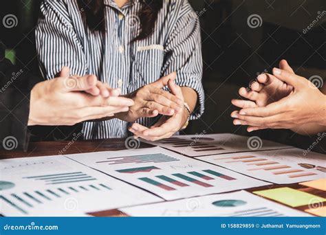 Group Asian Businessman Together Create a Mutually Beneficial Business ...