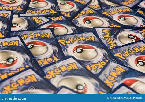 Pokemon cards background editorial stock photo. Image of wooden - 74262268