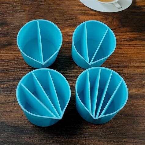 LICHTS 4X Split Cups for Paints Pouring Multi Channel Pouring Cup DIY ...