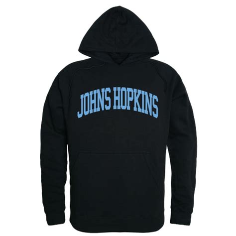JHU Johns Hopkins University Blue Jays College Hoodie Sweatshirt Black