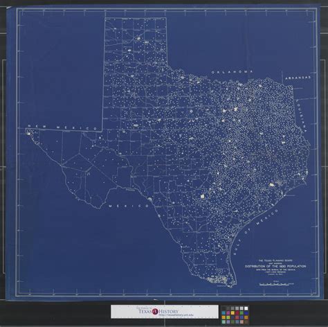 Map showing distribution of the 1930 population : Data from the Bureau ...