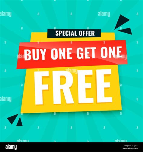 special bogo offer buy one get one free background for business marketing vector Stock Vector ...
