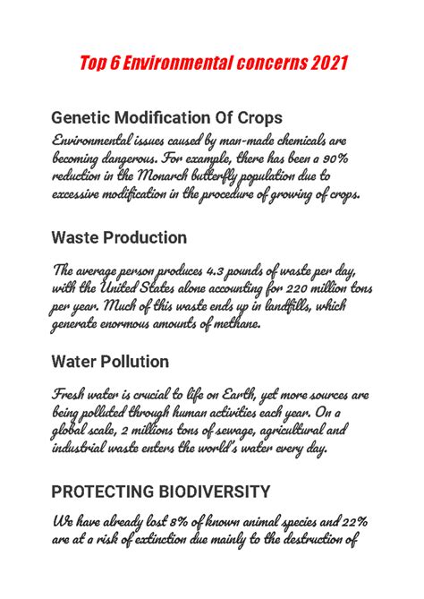 Abhinav Mor - Global Issues@2021 - Top 6 Environmental concerns 2021 ...