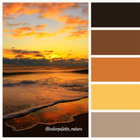 Orange sky inspired color palette – Artofit