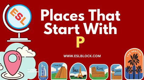 Places That Start With P - English as a Second Language