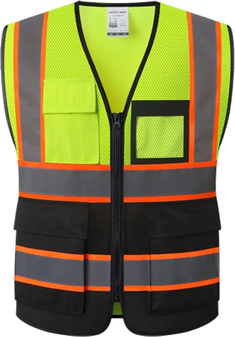 HATAUNKI Reflective Safety Vest for Men Women Hi Vis Vest with 8 ...