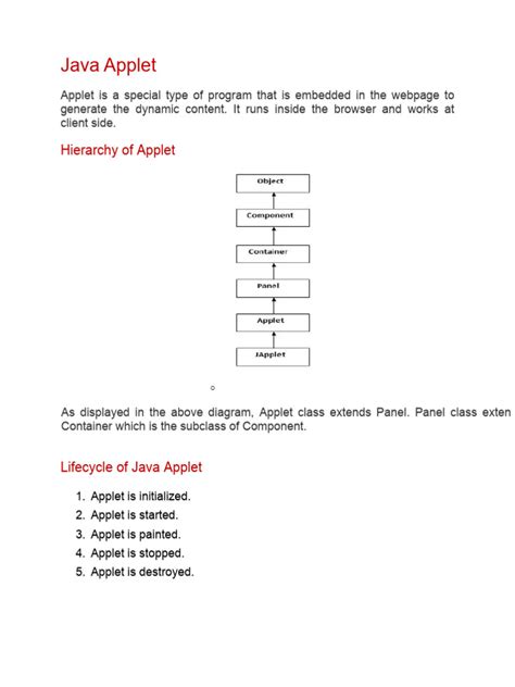 Image result for Explain Java Applet