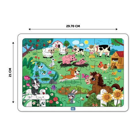 Farmyard Animal Puzzles 35 Pieces 3+ Years – Mini Leaves