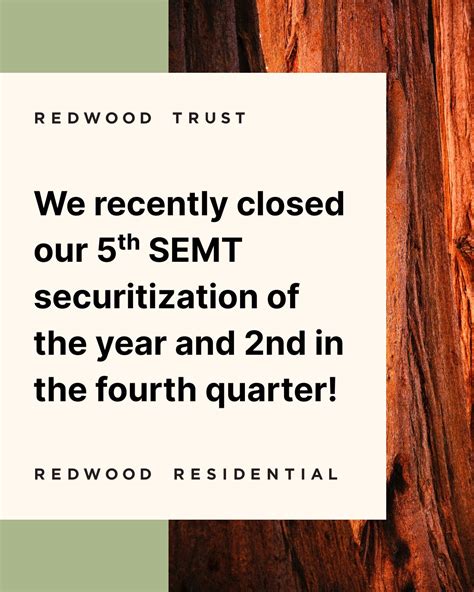 Redwood Trust, Inc. on LinkedIn: #redwoodtrust #rwt #reits # ...