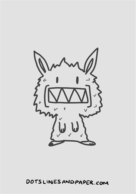 12 Easy Monster Drawing Ideas