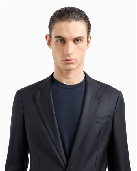 Soho Line single-breasted suit in wool and cashmere | Giorgio Armani