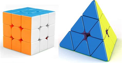 D ETERNAL Speed Cube Combo Set Of 3X3X3 And Pyraminx Pyramid Triangle ...
