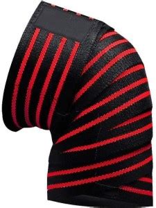 fitfabfine Weight Lifting Professional Knee Wraps Heavy Duty Elastic ...