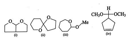 Which of the following compounds (i through iv) should not be ...