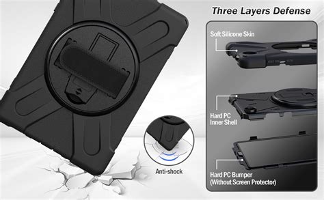 ProElite Rugged 3 Layer Armor case Cover for Lenovo Tab M10/K10 FHD ...