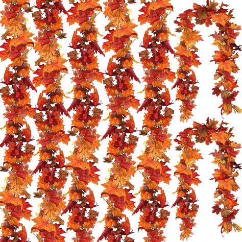 Amazon.com: joyhalo 5 Pack Fall Garland - Fall Leaves Garland,Fall Leaf ...