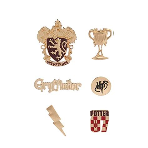 Buy Harry Potter Gryffindor Enamel Pin Set, Gold Online at Low Prices ...