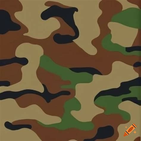 Realistic pixel woodland camo pattern on Craiyon