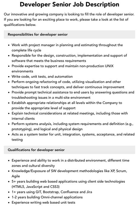 Image result for Salesforce Developer Job Description Sample