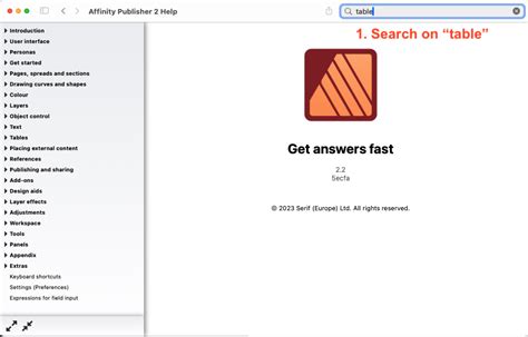 Image result for Affinity Designer 2 Tech Info Tutorial