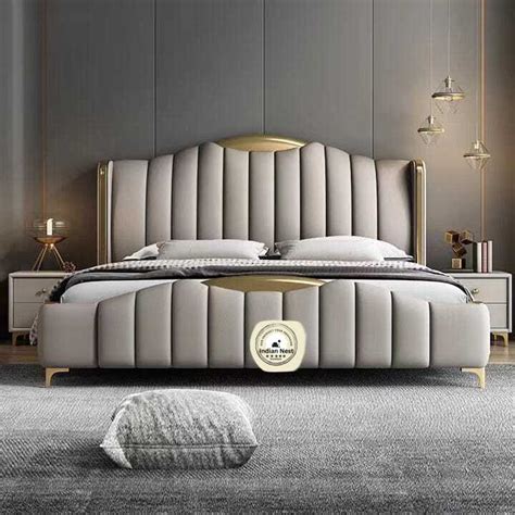 Royal Design Luxury Bed In Leatherette – Indian Nest