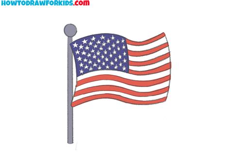 How to Draw a Flag - Easy Drawing Tutorial For Kids