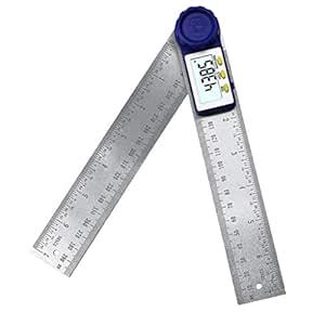 Lyla 217mm Stainless Steel 2 in 1 Digital Protractor Digital Angle ...