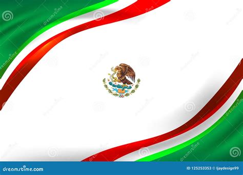 Mexico Flag Color Background Concept Stock Vector - Illustration of ...