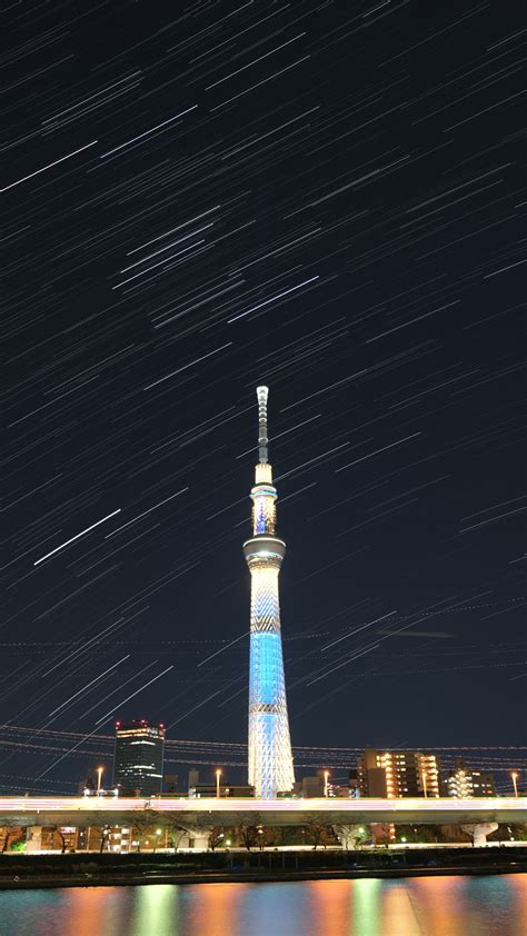 Download wallpaper 2160x3840 tower, buildings, architecture, night ...