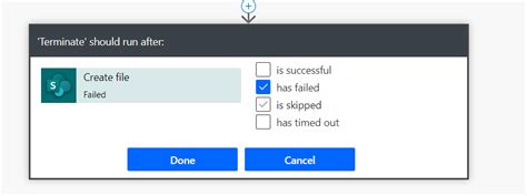 Image result for Power Automate Terminate Control