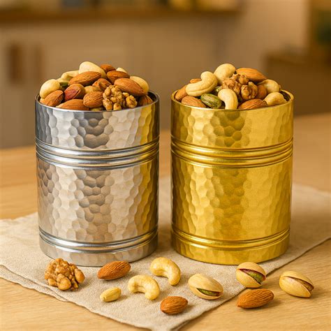 Eva X Camel Classic Multipurpose Vintage Hammered Jar with Airtight Li ...