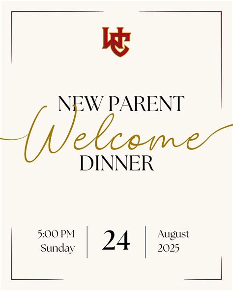 2025 New Parent Welcome Dinner - Worthington Christian