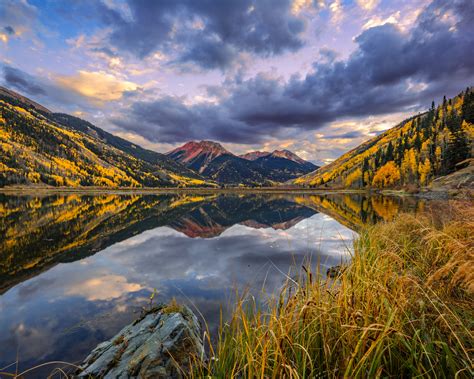 Crystal Lake Colorado Red Mountain Reflection Fine Art Print | Prints ...