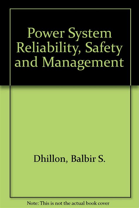 Buy Power System Reliability, Safety and Management Book Online at Low ...