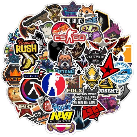 Set of 10 random CS2 collectible stickers by LootKnife