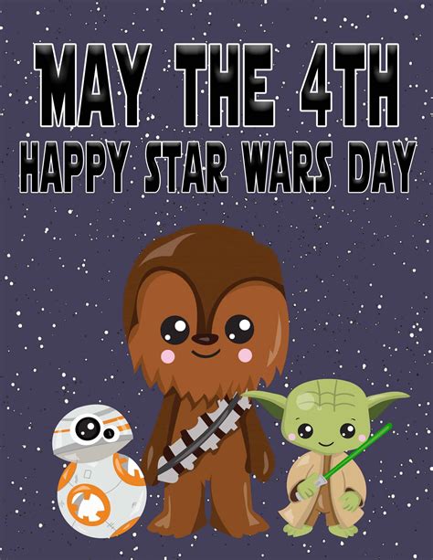 Printable May The 4Th Be With You Coloring Pages