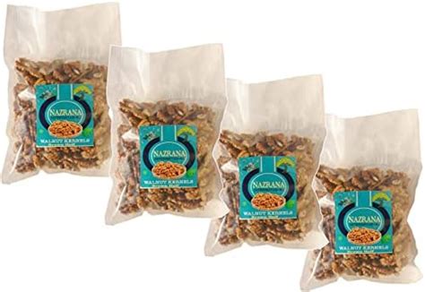 Nazrana International Walnut Kernels Broken 1 kg (Pack Of 4), Kashmiri ...