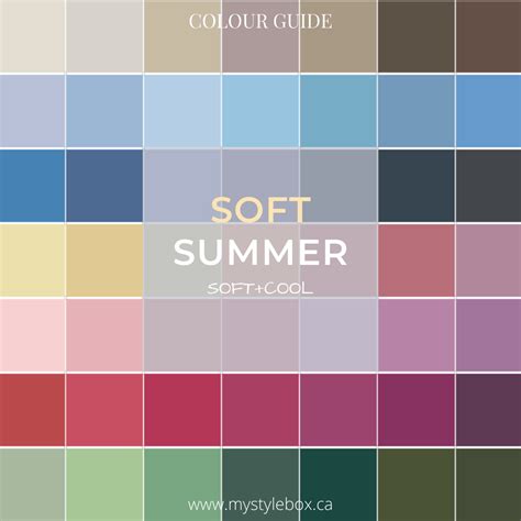 Soft summer color palette and wardrobe guide – Artofit