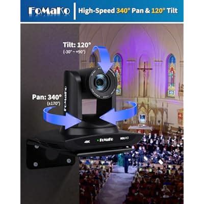 FoMaKo 4K HDMI PTZ Camera NDI AI Auto-Tracking(Gen India | Ubuy